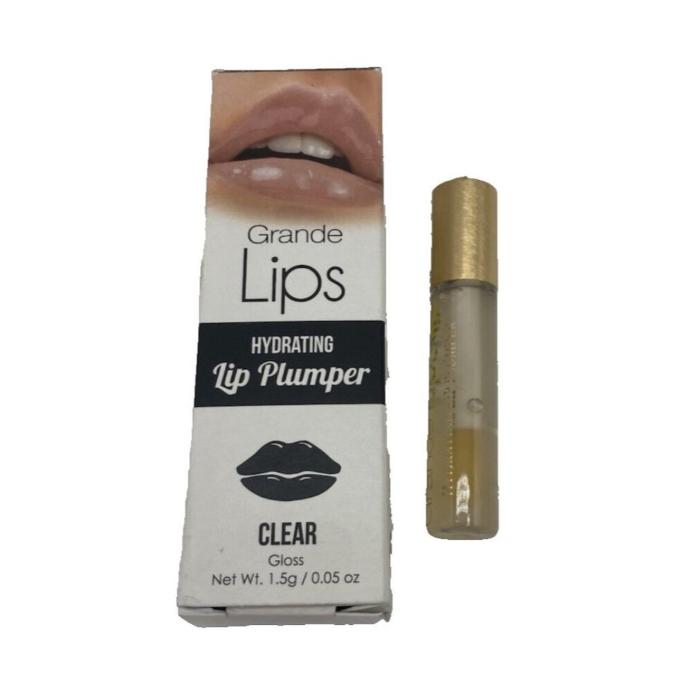 Grande Lips Clear Gloss Hydrating Lip Plumper 0.05oz 1.5g New in Box Made in USA